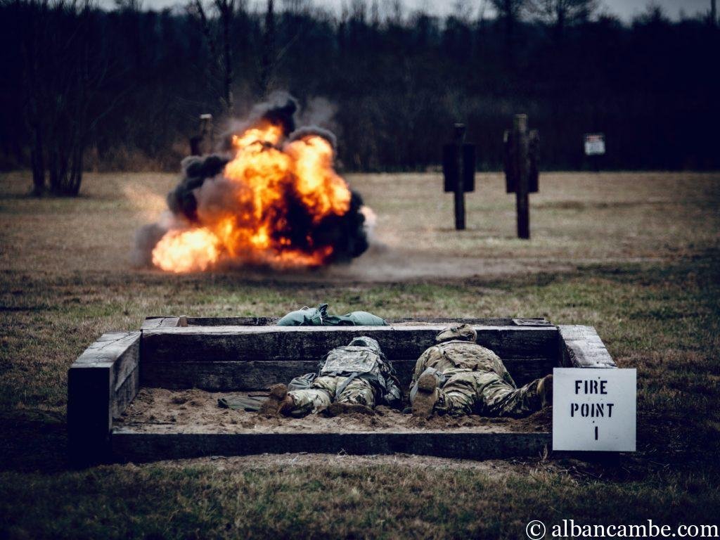 Claymore M18A1 explosion